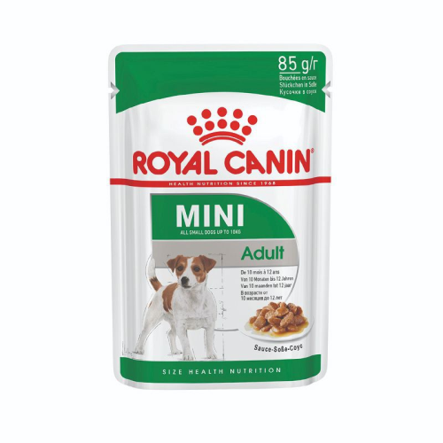 SIZE HEALTH NUTRITION MINI ADULT (WET FOOD - POUCHES) 1x85g