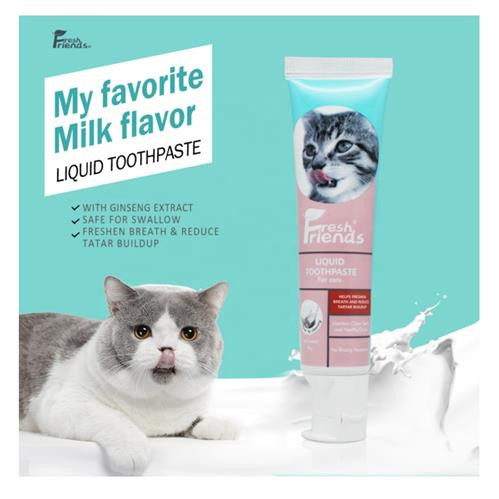 Fresh Friends Cat Liquid Toothpaste Milk Flavor -45 g