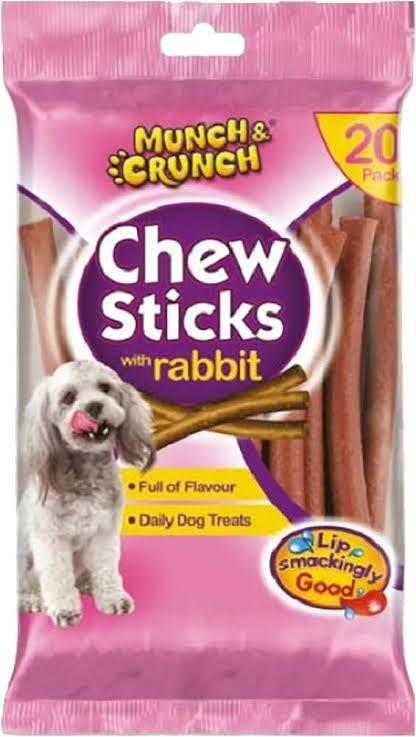 Munch &amp; Crunch Chew Stick Rabbit 180gm tr039m