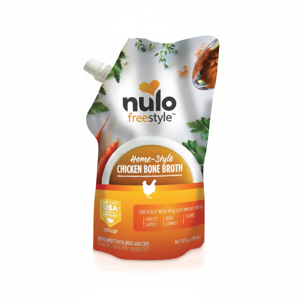 Nulo FreeStyle Dog Cat Chicken Bone Broth 20 fl oz Pouch