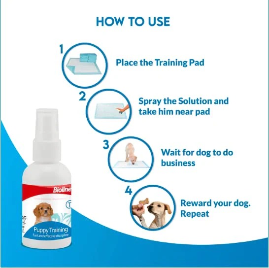 Bioline Puppy Training Spray 120ml scp007c