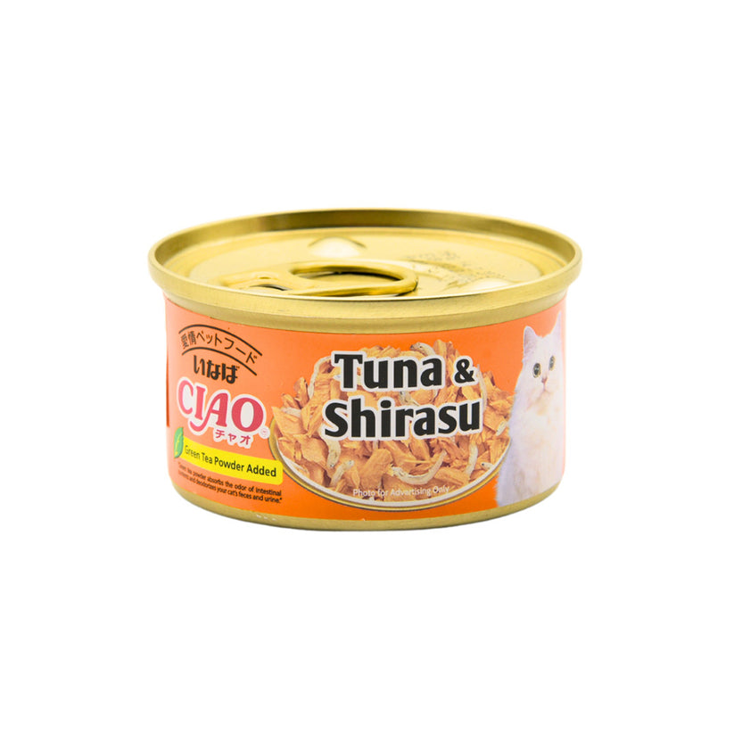 Inaba CIAO White Meat Tuna with Shirasu in Jelly Cat Treat - 85g