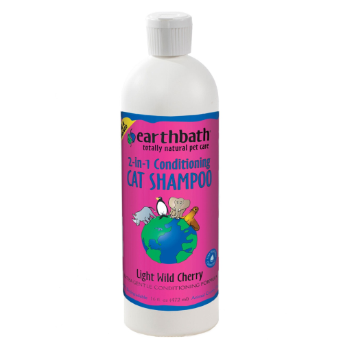 EARTHBATH-2 IN 1 CONDITIONING CAT SHAMPOO- LIGHT WILD CHERRY