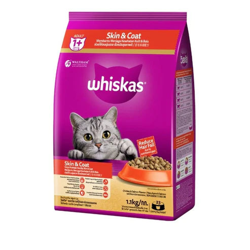 Whiskas Adult Chicken & Salmon Dry Cat Food 1.1KG