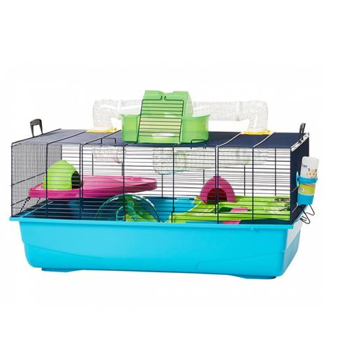 HAMSTER CAGE HEAVEN METRO NAVY BLUE 80X50X38CM