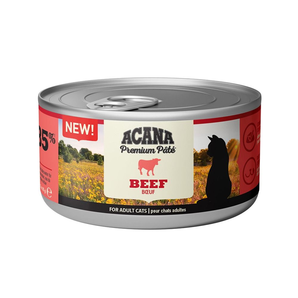 Acana Premium Pate Beef Adult Canned Cat Food - 85 g