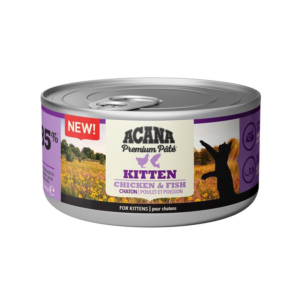 Acana Premium Pate Chicken and Fish Canned Kitten Food - 85 g