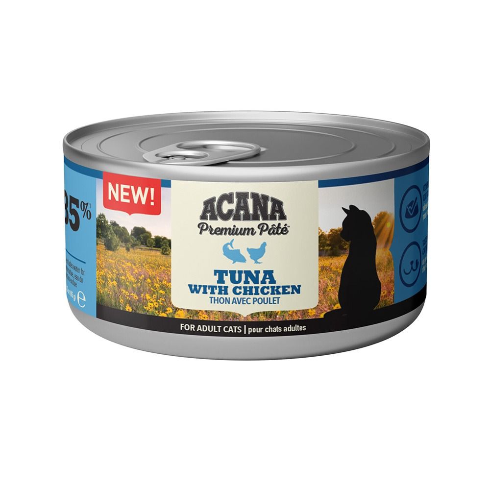 Acana Premium Pate Tuna with Chicken Adult Canned Cat Food - 85 g