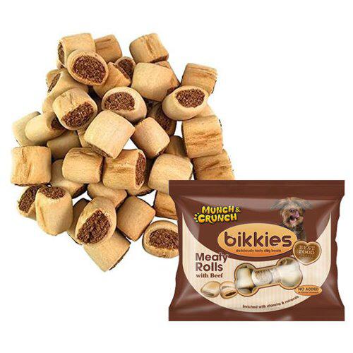 Munch &amp; Crunch Bikkies Meaty Rolls 300gm tr039d