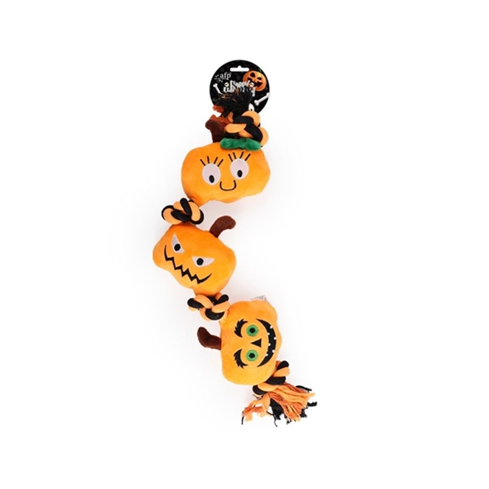 All For Paws Naughty or Trick Pumpkin Dog Toy