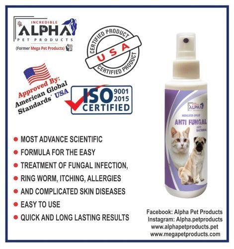Anti Fungal & Anti Bacterial Spray For Cats and Dogs