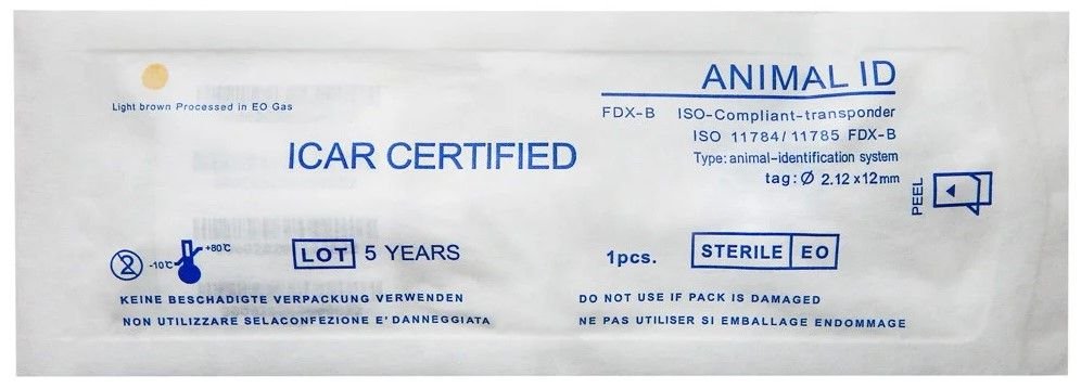 ANIMAL-ID Microchip 2.12x12mm