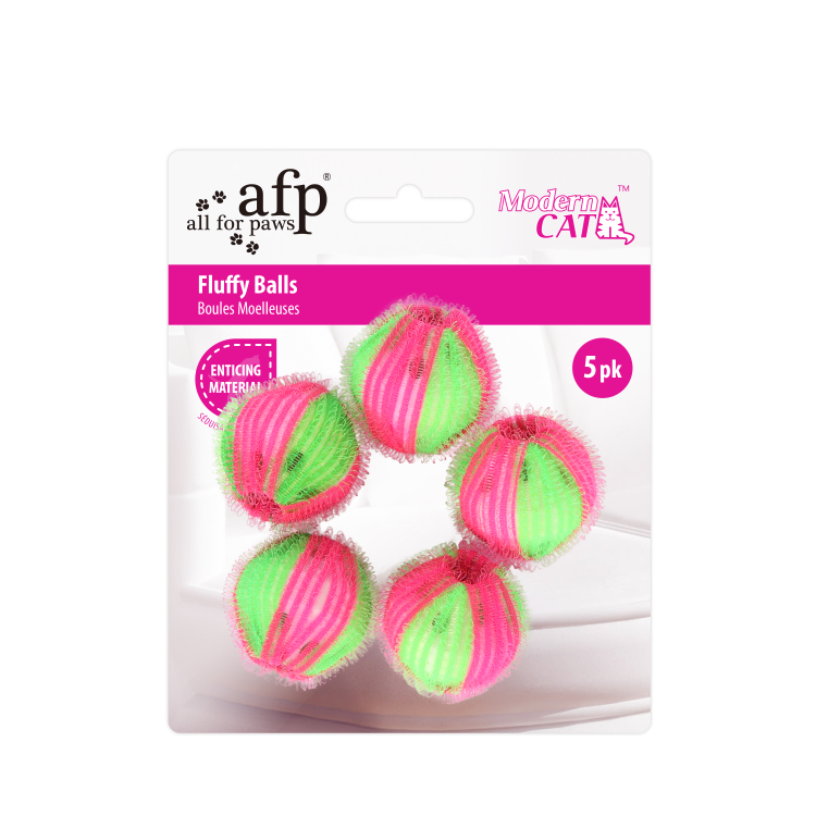 Modern Cat-Fluffy Balls 5 Pcs