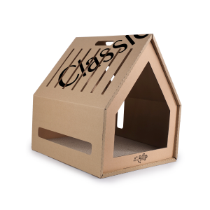 Classic Comfort – Home Sweet Home Cardboard Hideaway Scratcher