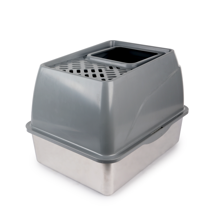 Go Fresh – Stainless Steel No Mess Cat Litter Box