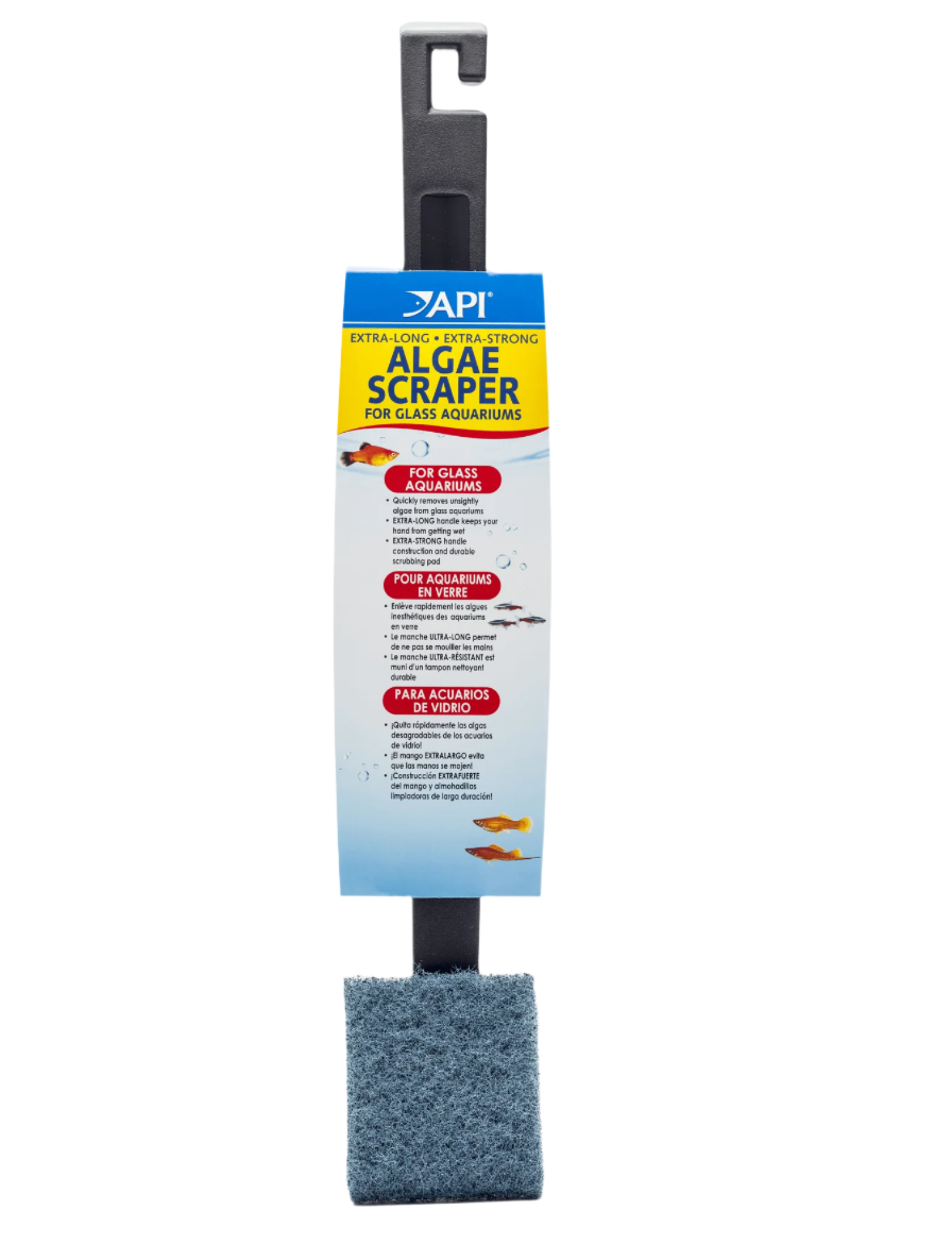 API Algae Scraper for Glass Aquariums - Extra Long