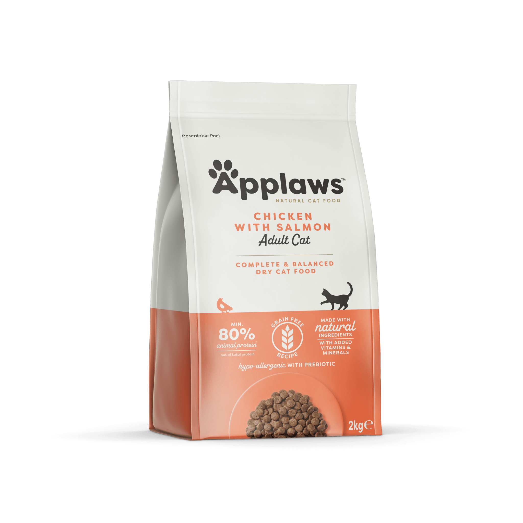 Applaws Chicken & Salmon Dry Adult Cat Food - 2kg