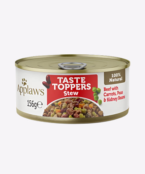 Applaws Taste Toppers Stew Beef with Vegetables Wet Dog Food - 3x156g
