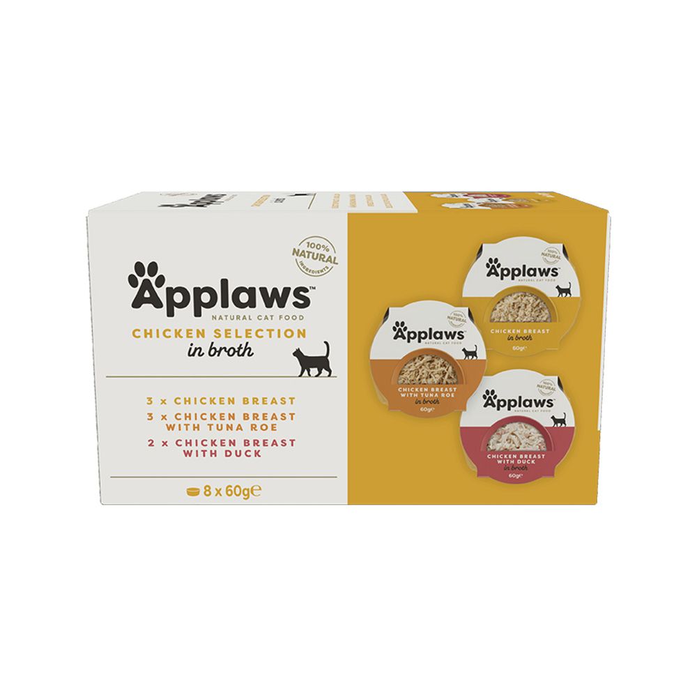 Applaws Cat Multipack Chicken Selection Canned Cat Food - 8x60g