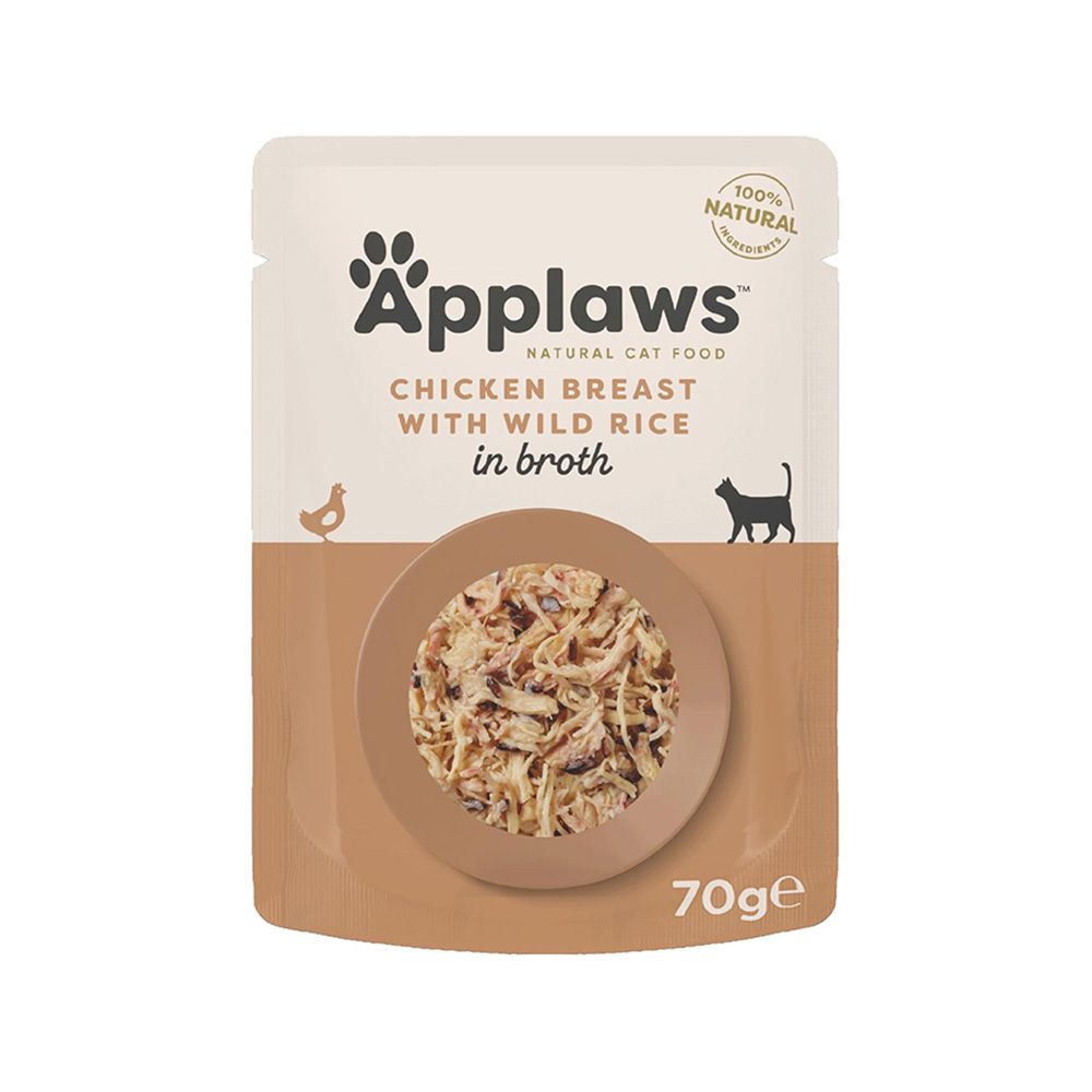 Applaws Pouch Chicken Breast with Wild Rice Cat Food - 70g