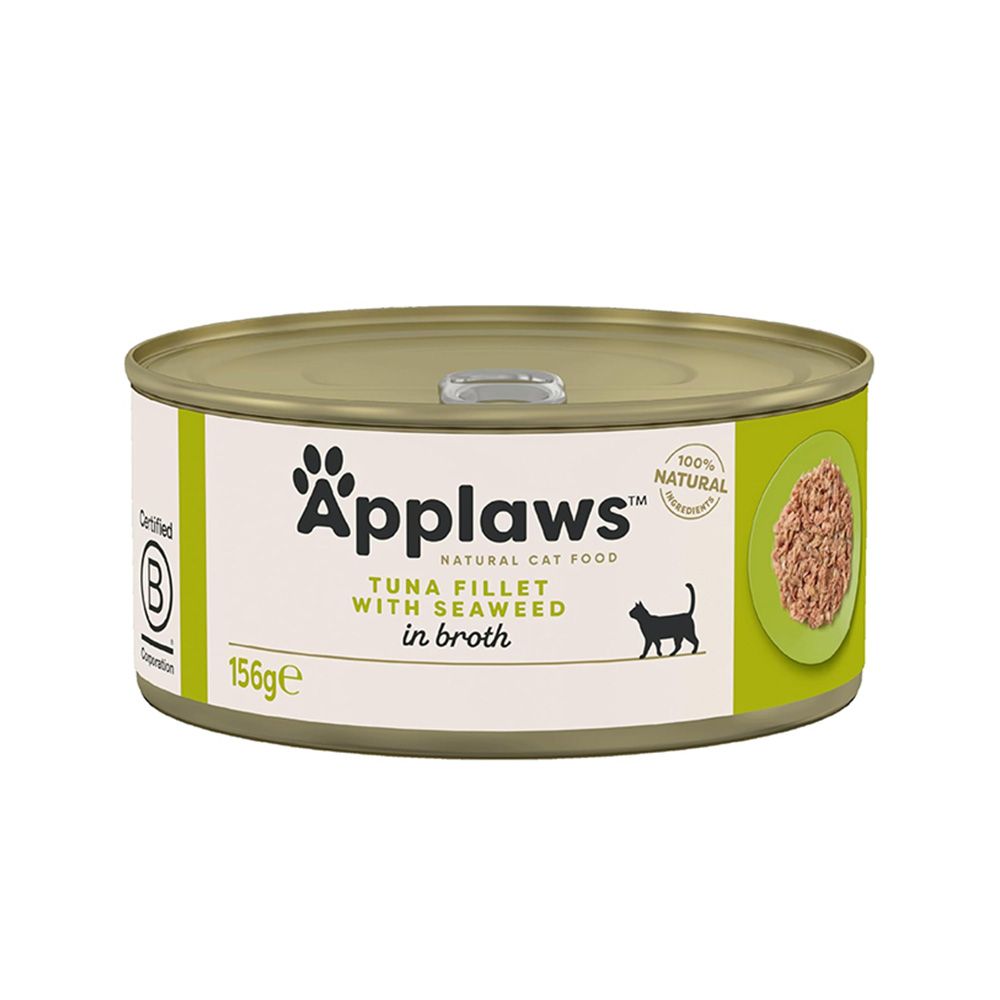 Applaws Tuna Fillet with Seaweed Canned Cat Food - 156g