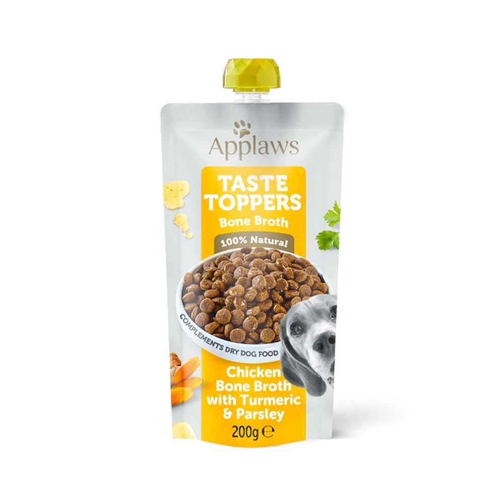 Applaws Taste Toppers Chicken Bone Broth Dog Food Pouch - 200g