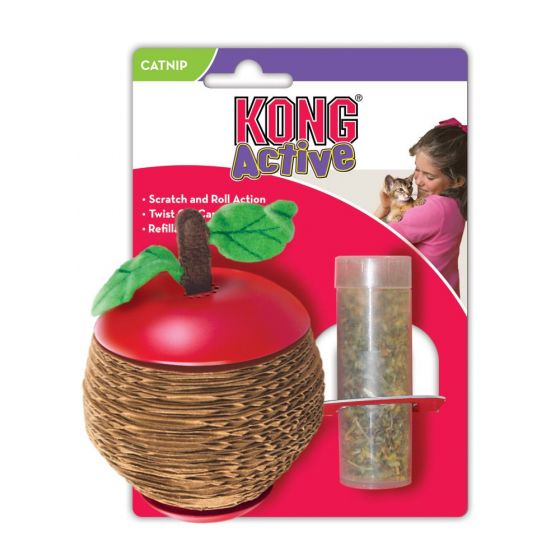 KONG Cat Toy Scratch Apple with Catnip