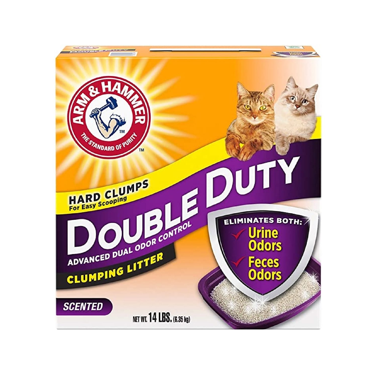 Arm & Hammer Double Duty Clumping Cat Litter - 6.35 Kg
