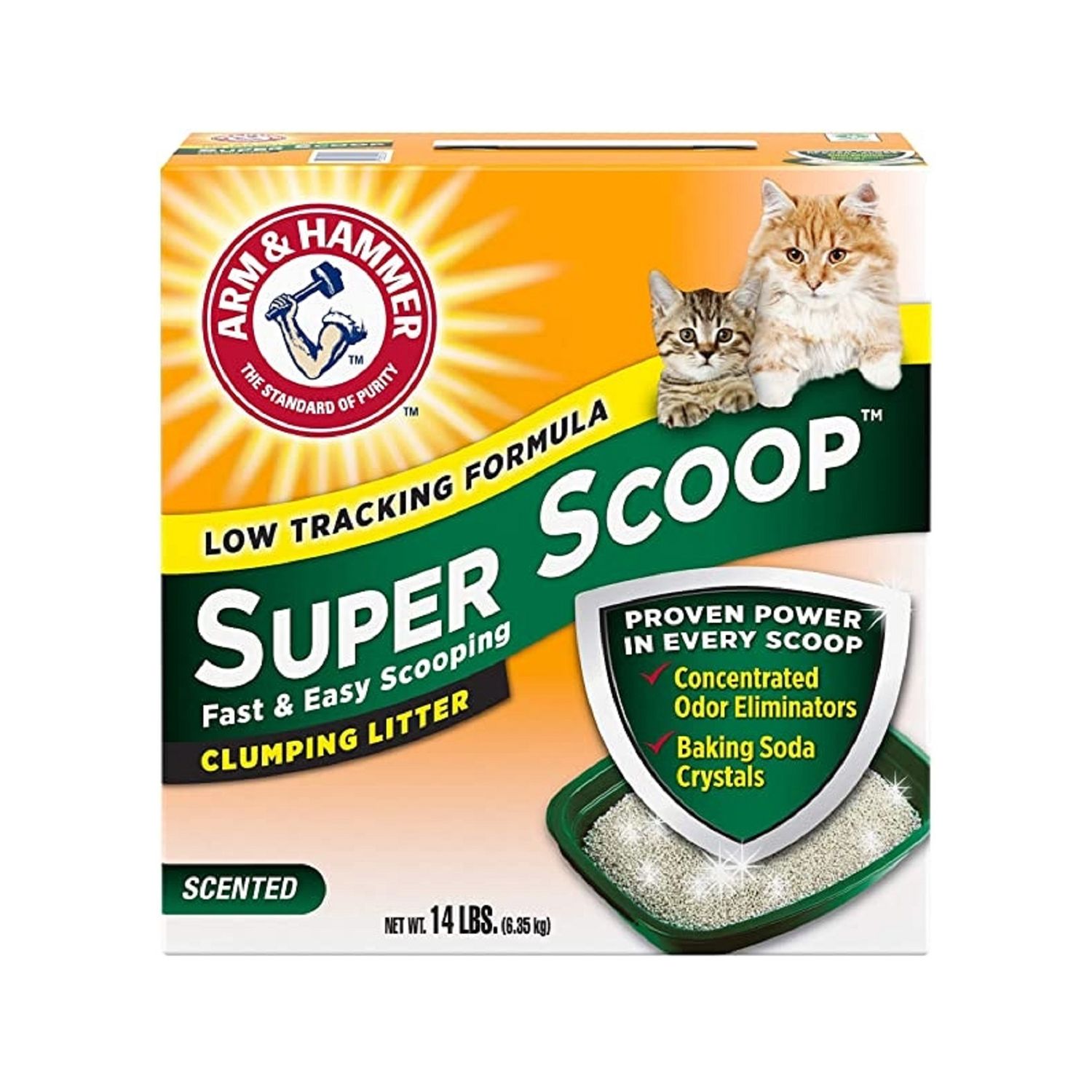 Arm & Hammer Super Scoop Clumping Cat Litter - 6.35 Kg