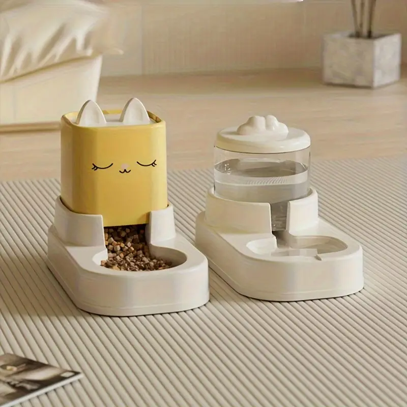 Automatic Pet Feeder and Water Dispenser Set For Cats and Dogs