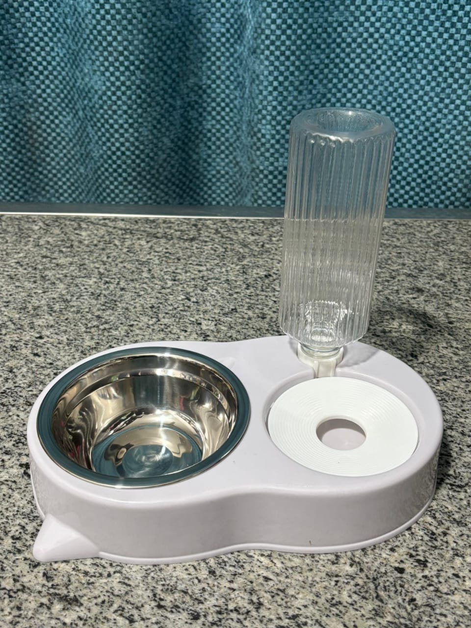 2-in-1 Automatic Pet Water Feeder & Food Bowl – Stainless Steel Cat & Dog Dish