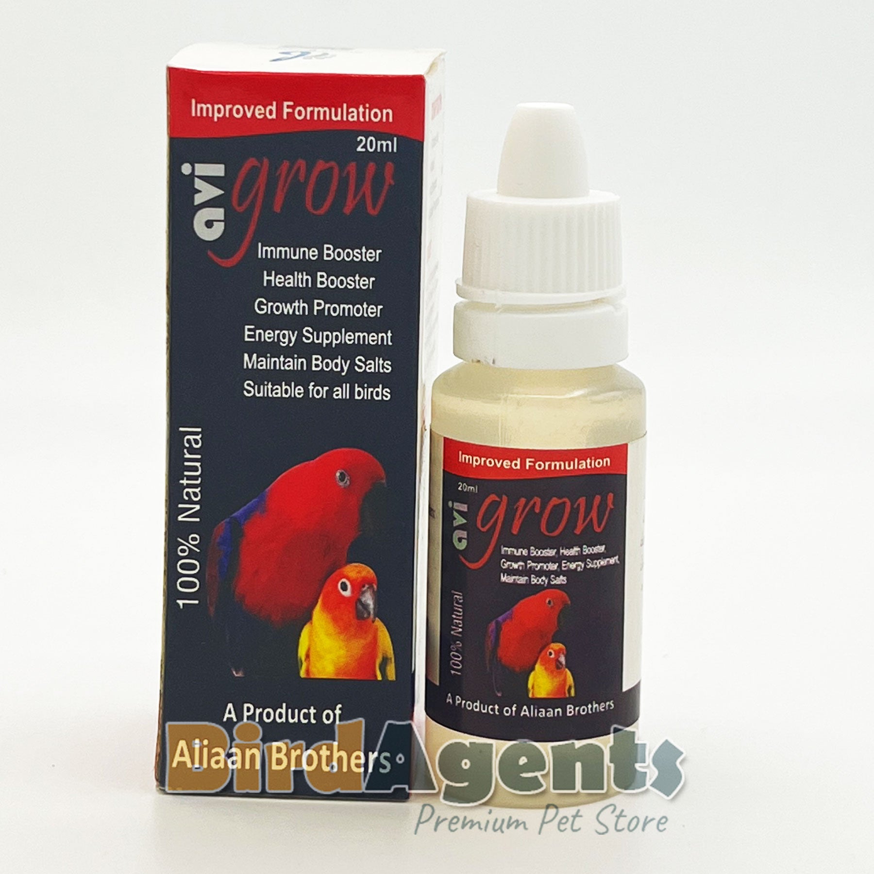Avi Grow – Natural Health & Growth Supplement for Birds