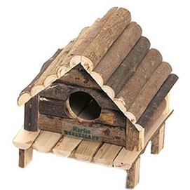 SM ANIMAL HOUSE WOOD CABIN 14X12X13