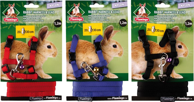 RABBIT HARNASS+LEAD ASS 20/30CM