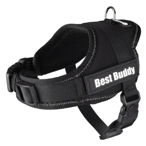 Dog Harness Pluto Black XXS 28-34cm 34-46cm 8,5cm 20mm