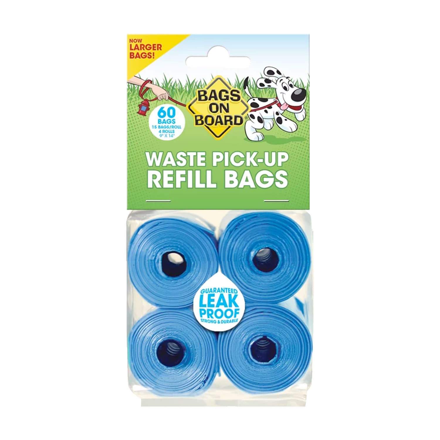 BOB Refill Bags Blue 60 bags (4×15)