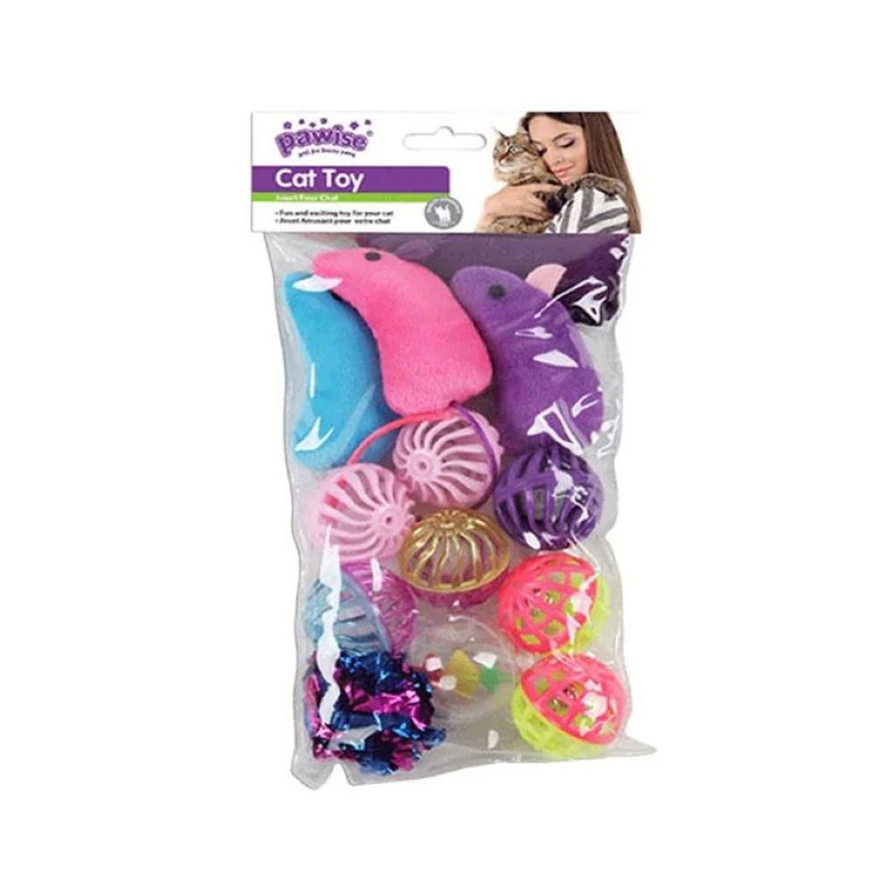Pawise Ball and Mice Value Pack Cat Toy