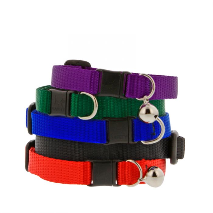 Lupine - Basic Solids Safety Cat Collar With Bell