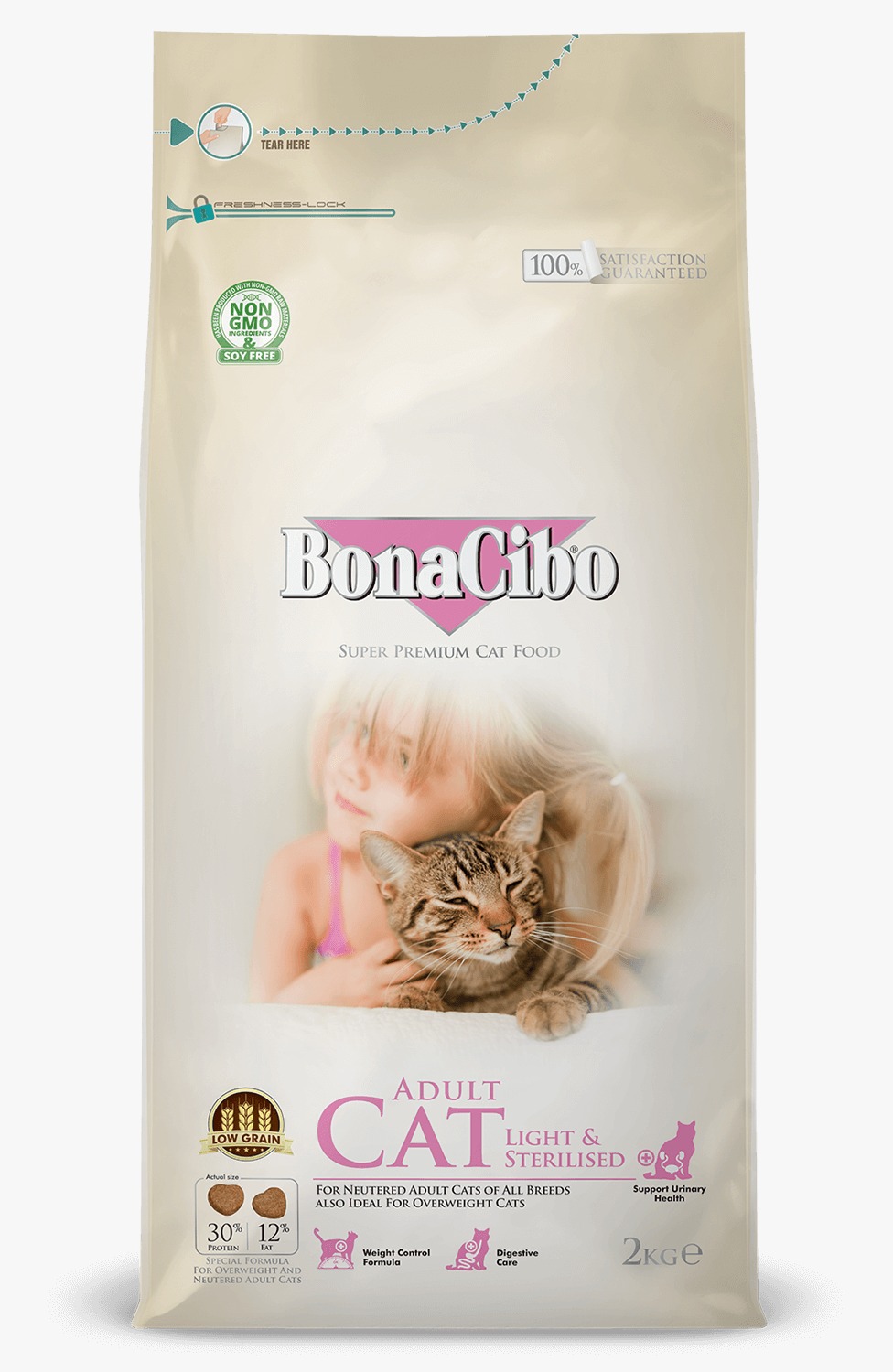 Bonacibo Adult Cat Light Sterilised 2 Kg Bag