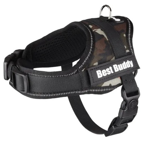 Dog Harness Pluto Jungle camouflage XXS 28-34cm 34-46cm 8,5cm 20mm