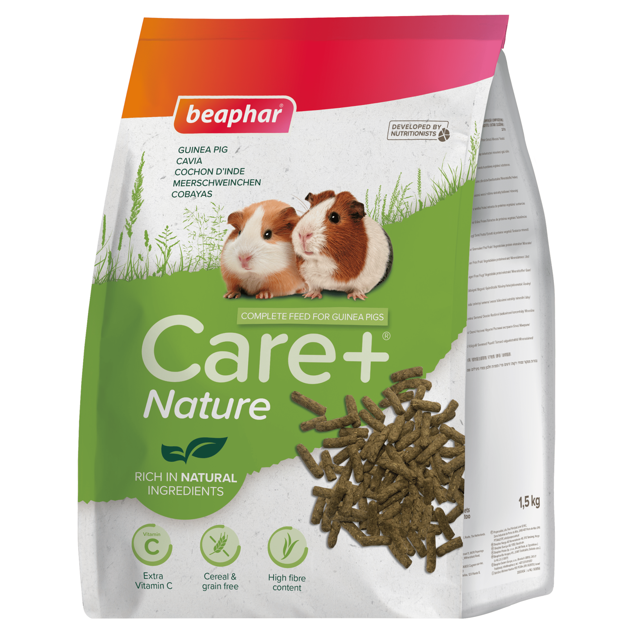 Beaphar Care+ Nature Premium Food Guinea Pig - 1.5 kg