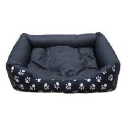 Ultra Soft Pet (Dog/Cat) Bed with Cute Print -Square Medium
