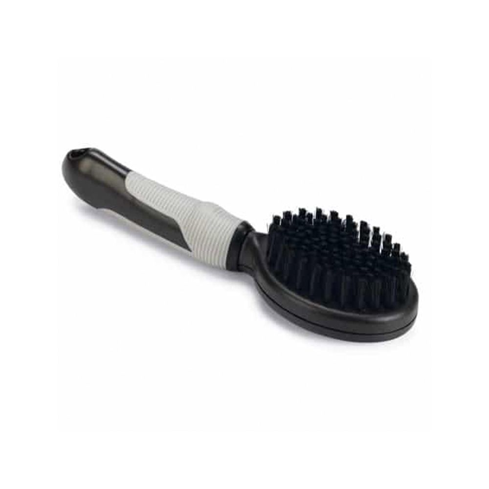 Beeztees Grooming Brush for Small Dogs - Black and Grey - 20.5 cm