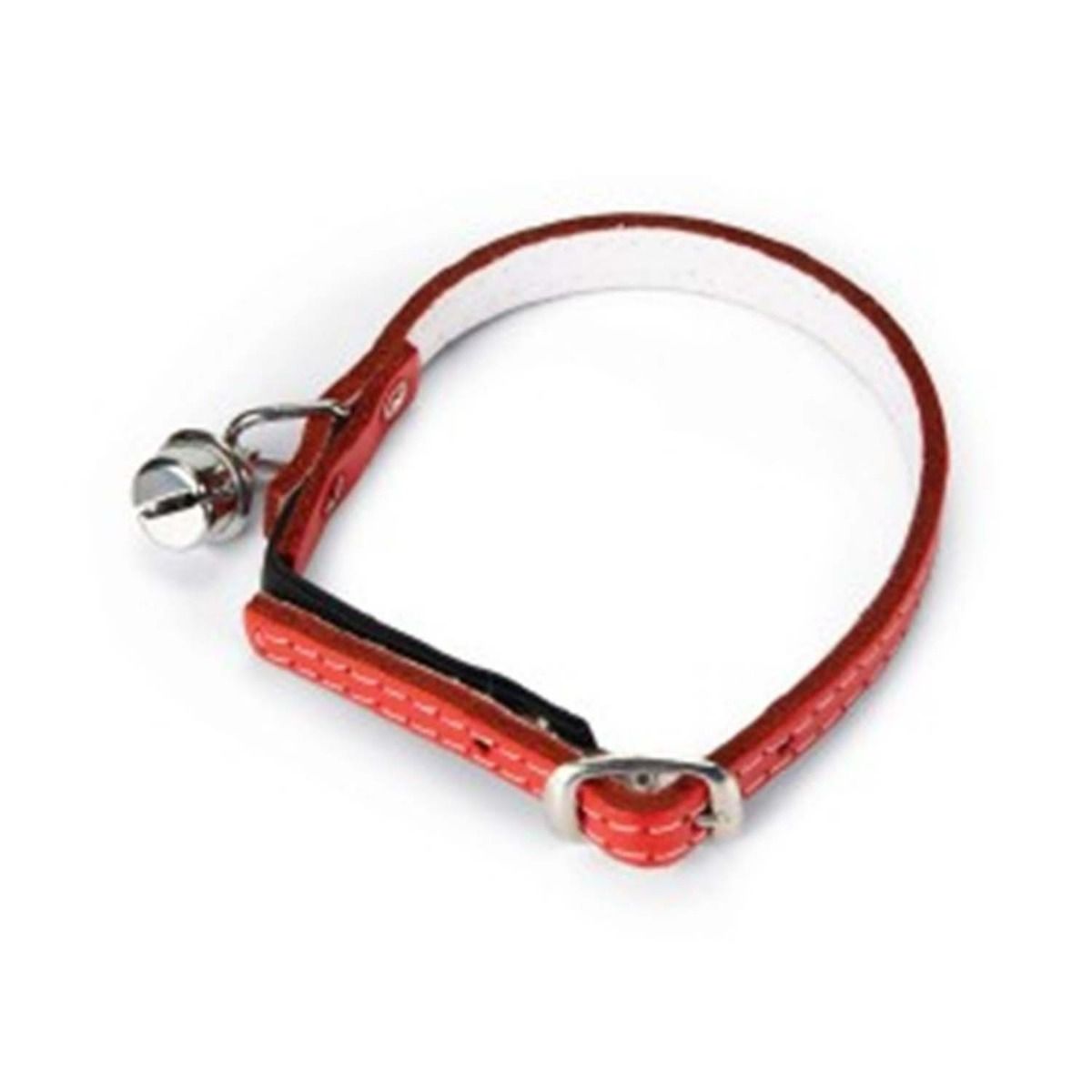 Beeztees Leather Cat Collar with Bell