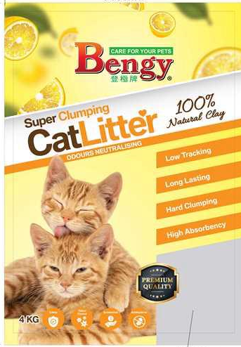 Bengy Cat Litter Lemon Scent 4kg