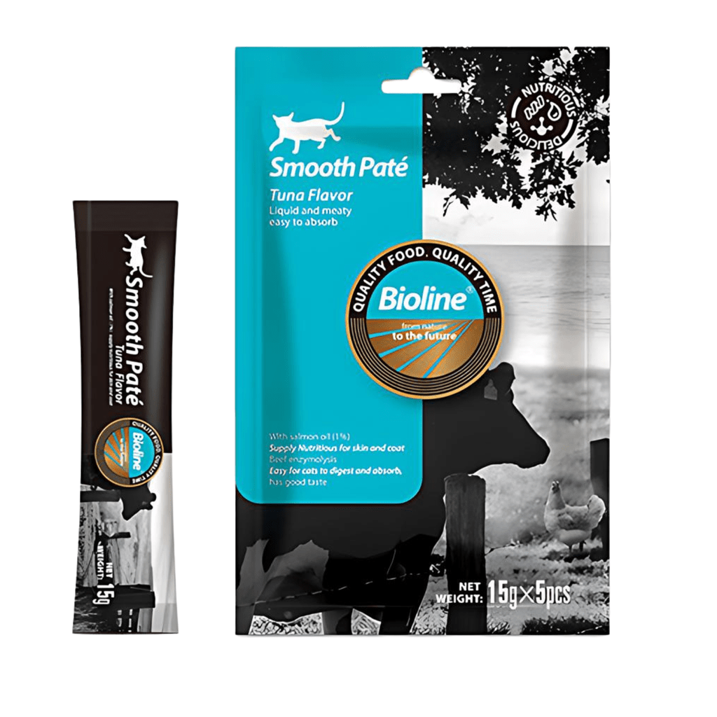 Bioline Natural Feast Smooth Pate - Tuna Flavor - (15gx5pcs) (Near Expiry)