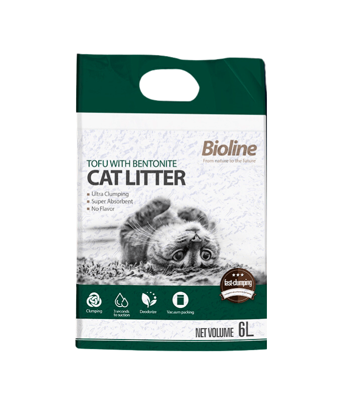 Bioline Tofu With Bentonite Cat Litter 6L