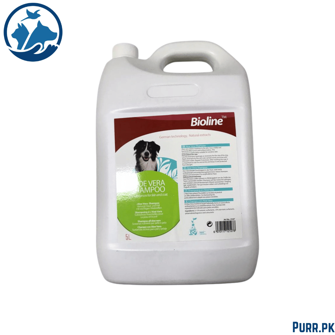 Bioline Adult Dog Aloe Vera Shampoo (5L)