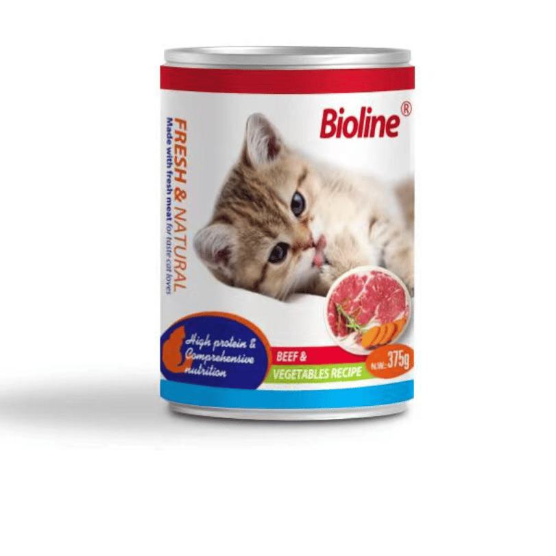 Bioline Adult Cat Wet Food Beef Tin