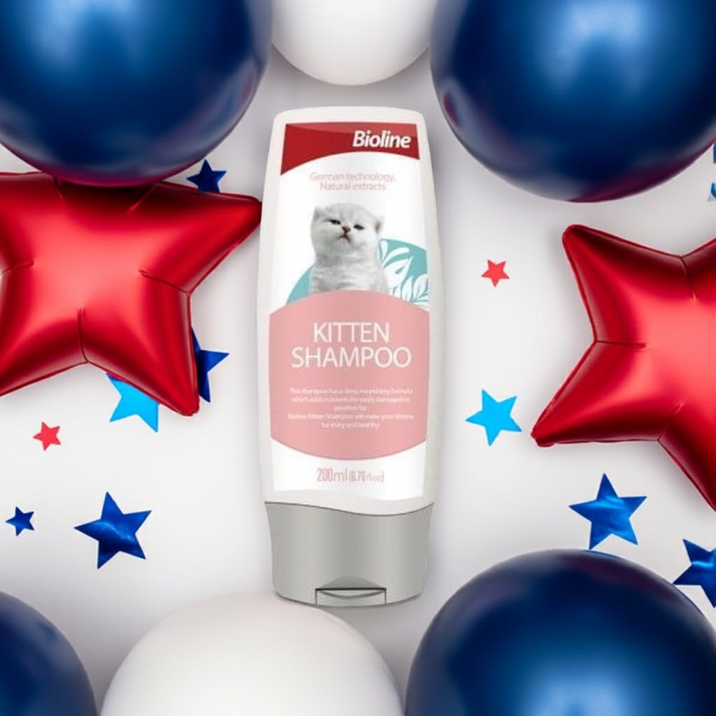 Bioline Kitten Shampoo 200ml – Gentle Care for Sensitive Kittens